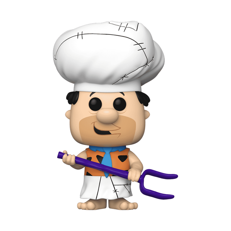 Funko Pop Fred Flintstone (Chef) #165 – The Flintstones – unboxed stock render