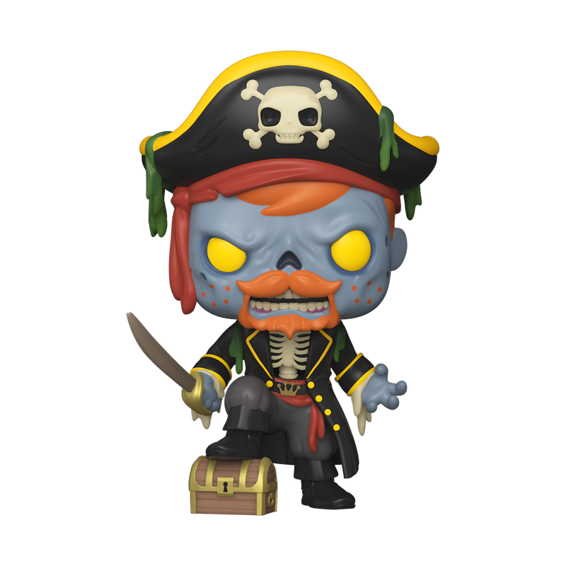 Funko Pop Freddy Funko as Zombie Pirate (Glow) #226 – Funkoween – unboxed stock render