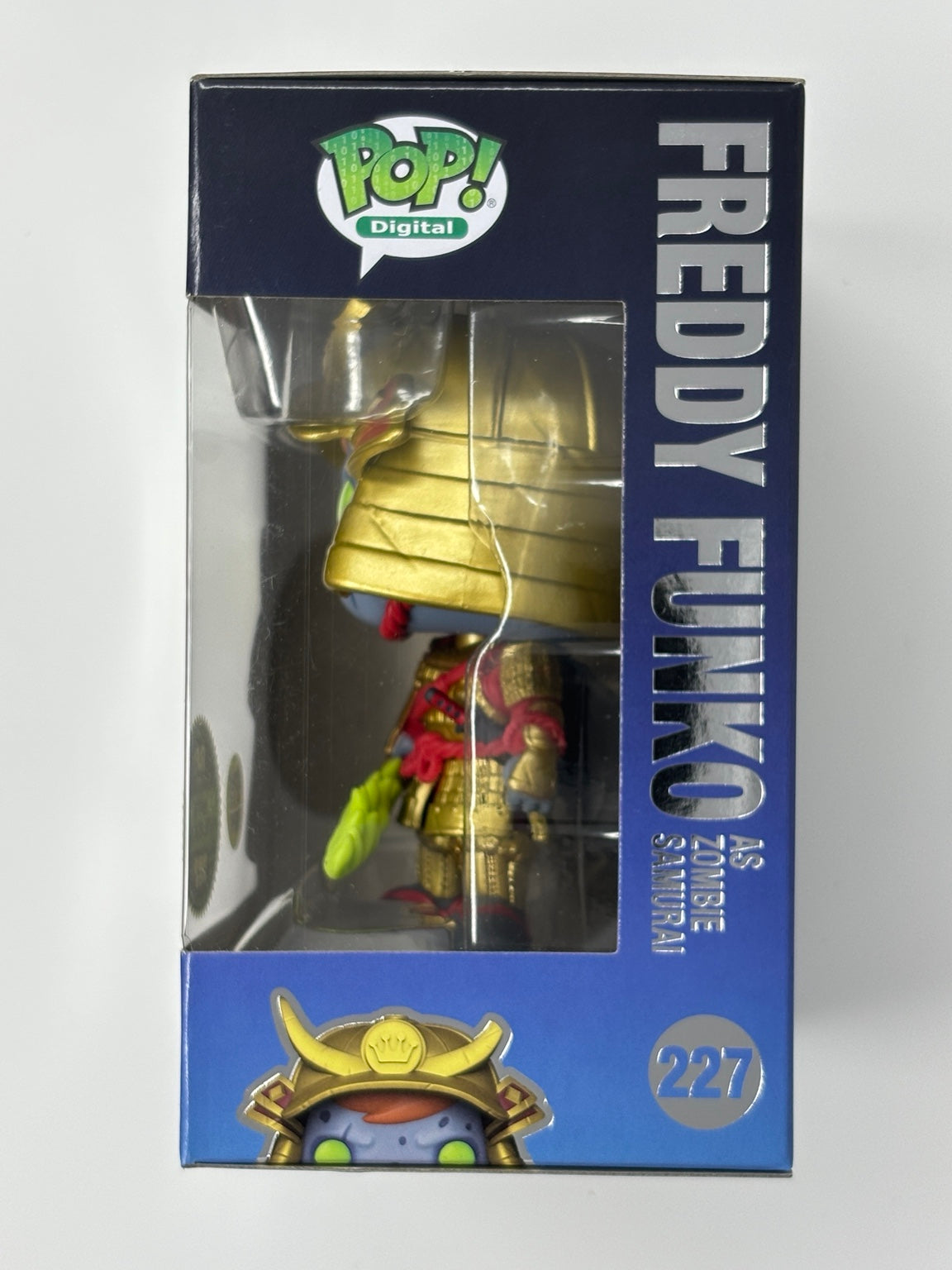 Freddy Funko Zombie Samurai Glow #227 actual box – window side