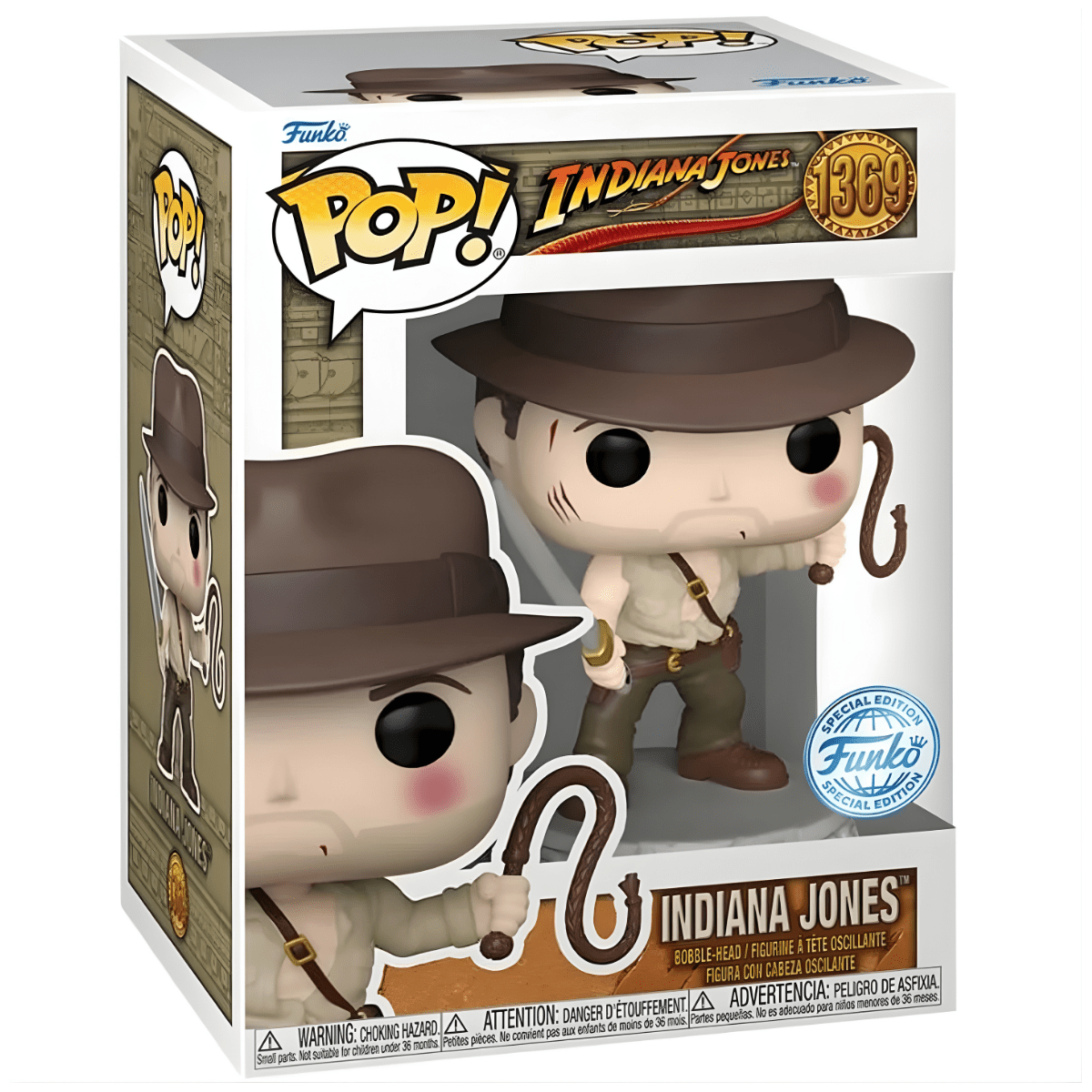 Indiana Jones with Whip Funko Pop 1369 – Indiana Jones Funko Pop by Funko