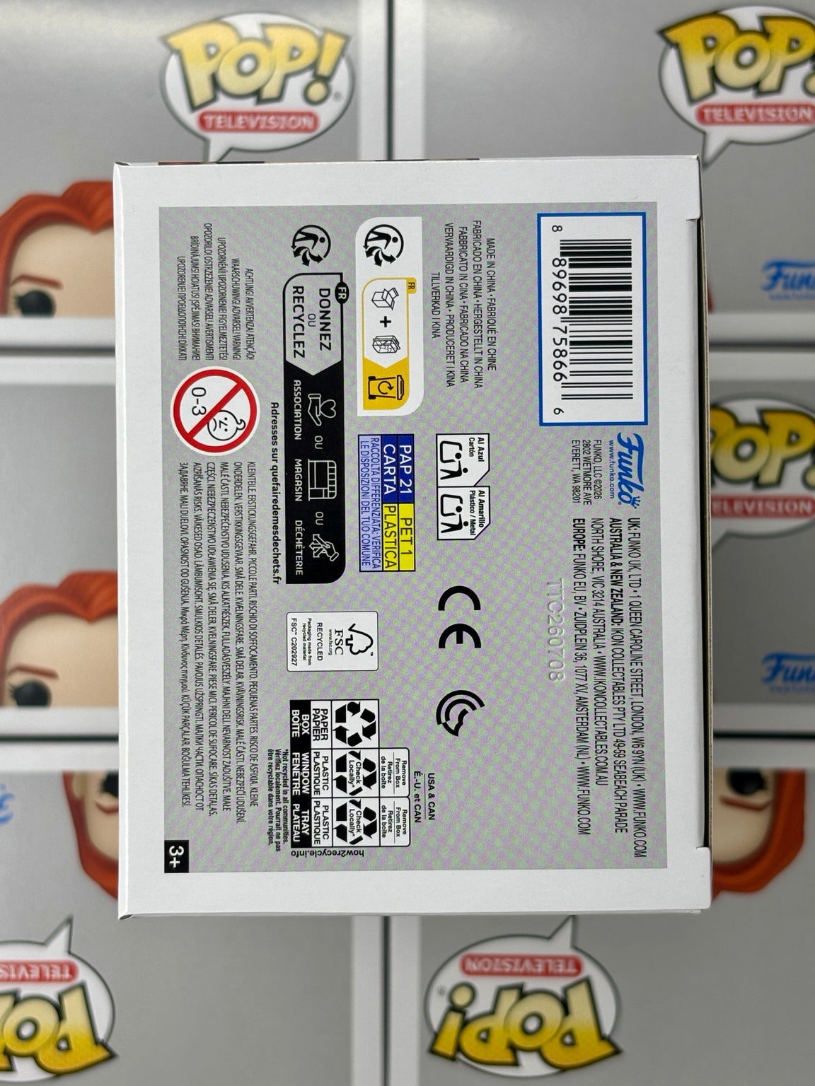Funko Pop Atom Eve #1501 – Bottom of box – Rock Box Toys photo