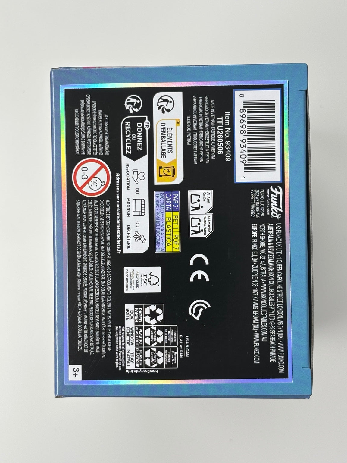 Atom Eve #2330 actual box base and barcode