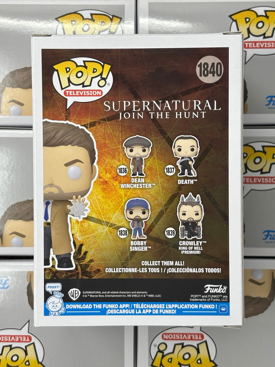 Castiel #1840 Glow in the Dark – back of box