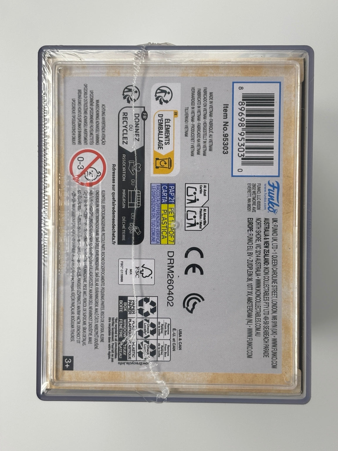 Franny Funko as Baroness Diamond Collection – box base and barcode