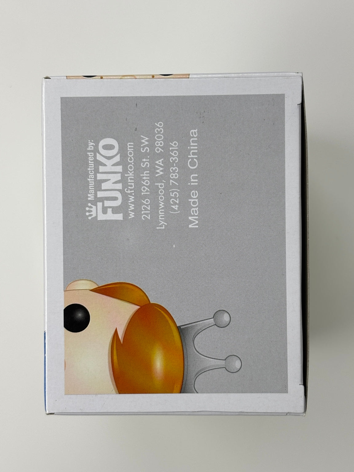 Freddy Funko #00 blue bow tie – actual box bottom