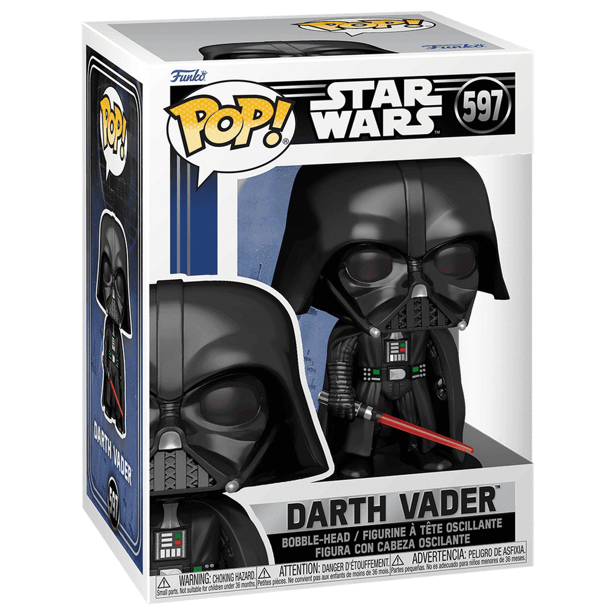 Funko Pop Darth Vader #597 boxed – Star Wars, white background