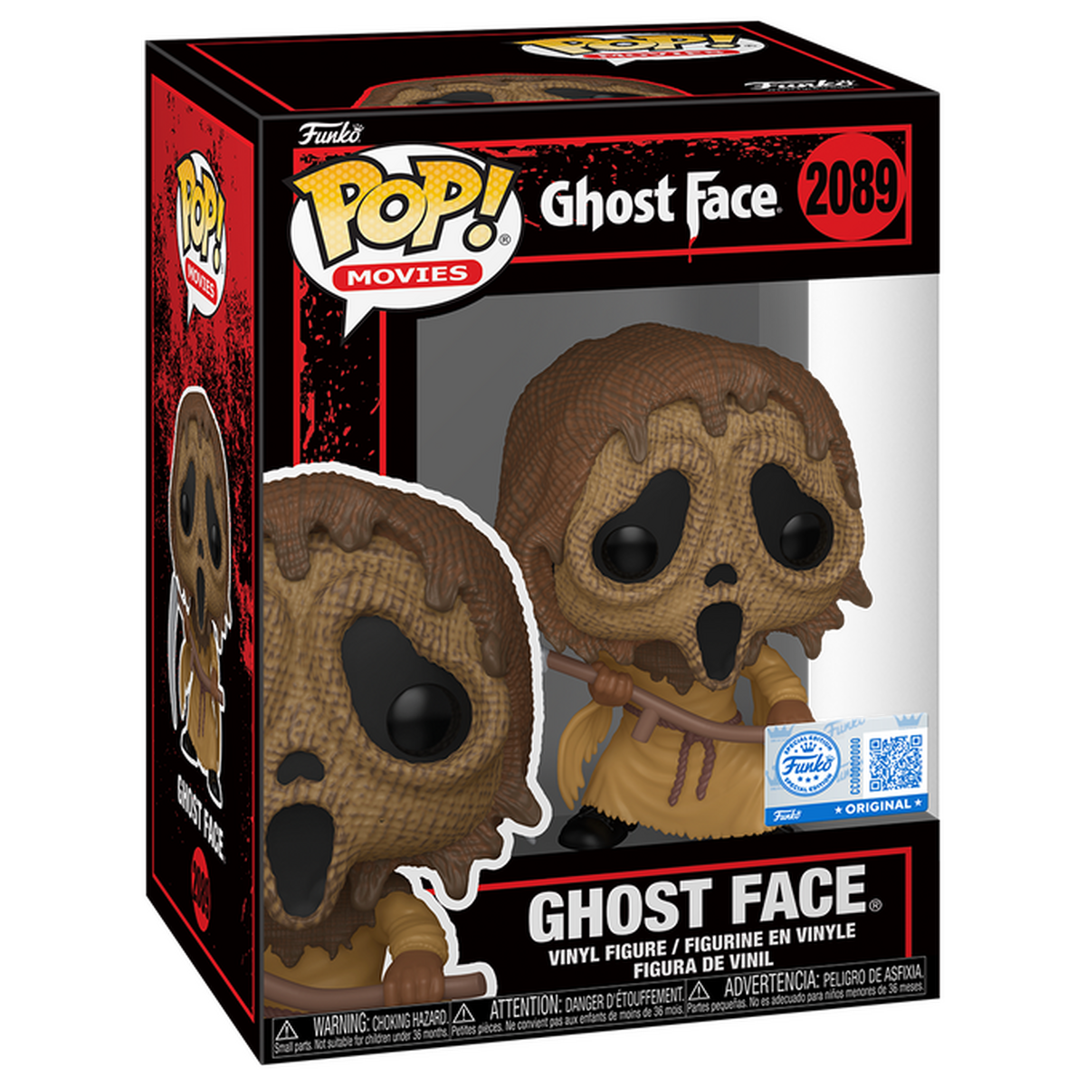 Funko Pop Ghost Face Scarecrow Mask #2089 boxed figure with Funko Original authenticity sticker