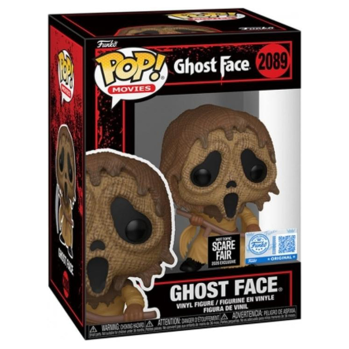 Funko Pop Ghost Face Scarecrow Mask #2089 – boxed figure with original Scare Fair exclusive sticker
