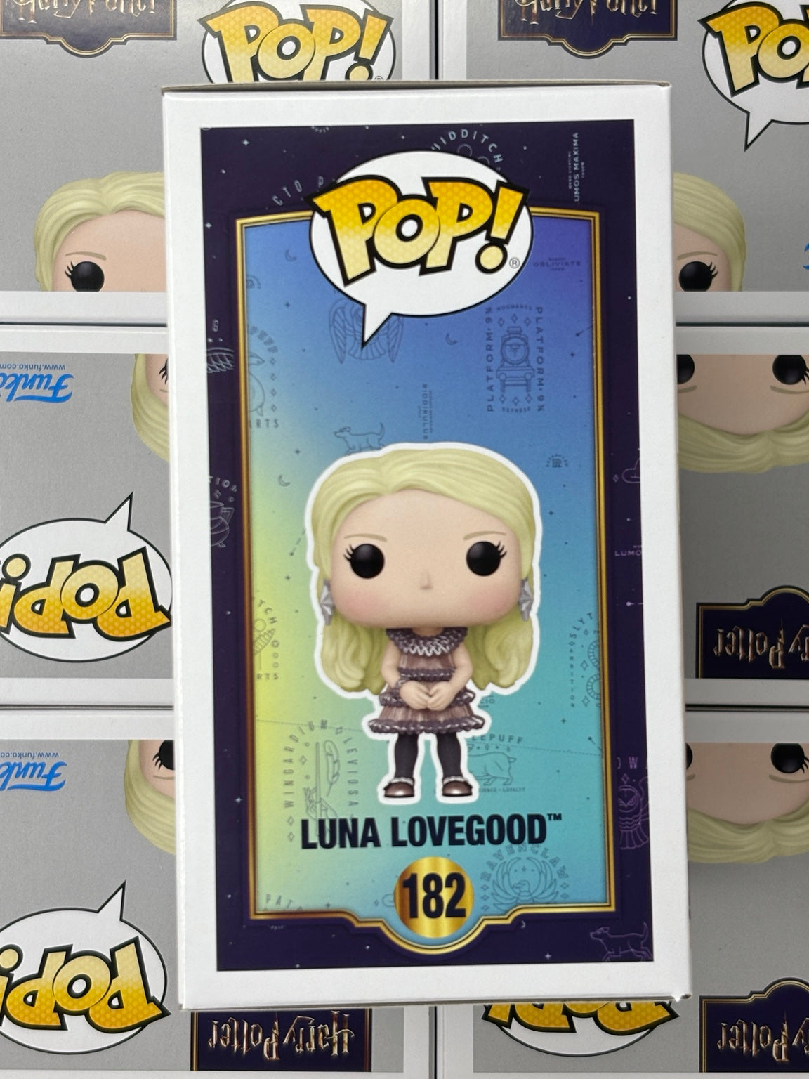 Funko Pop Luna Lovegood Party Dress #182 – original boxed stock illustrated side photo