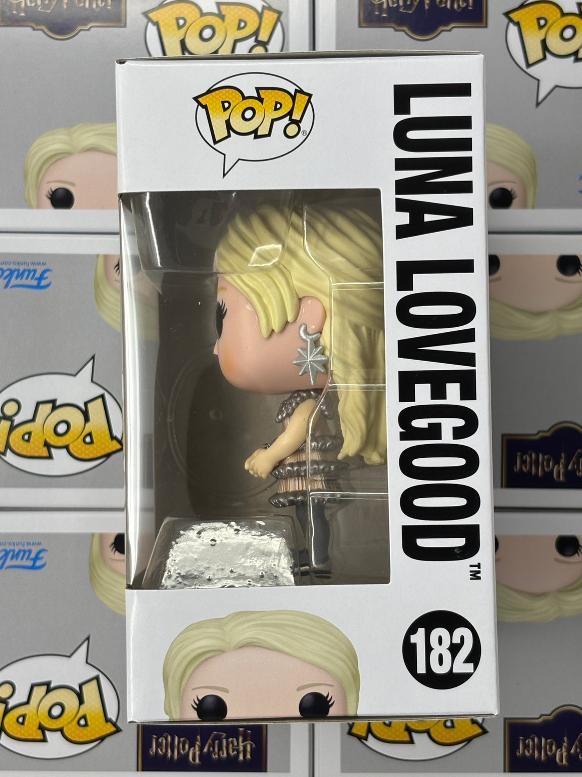 Funko Pop Luna Lovegood Party Dress #182 – original boxed stock window side photo