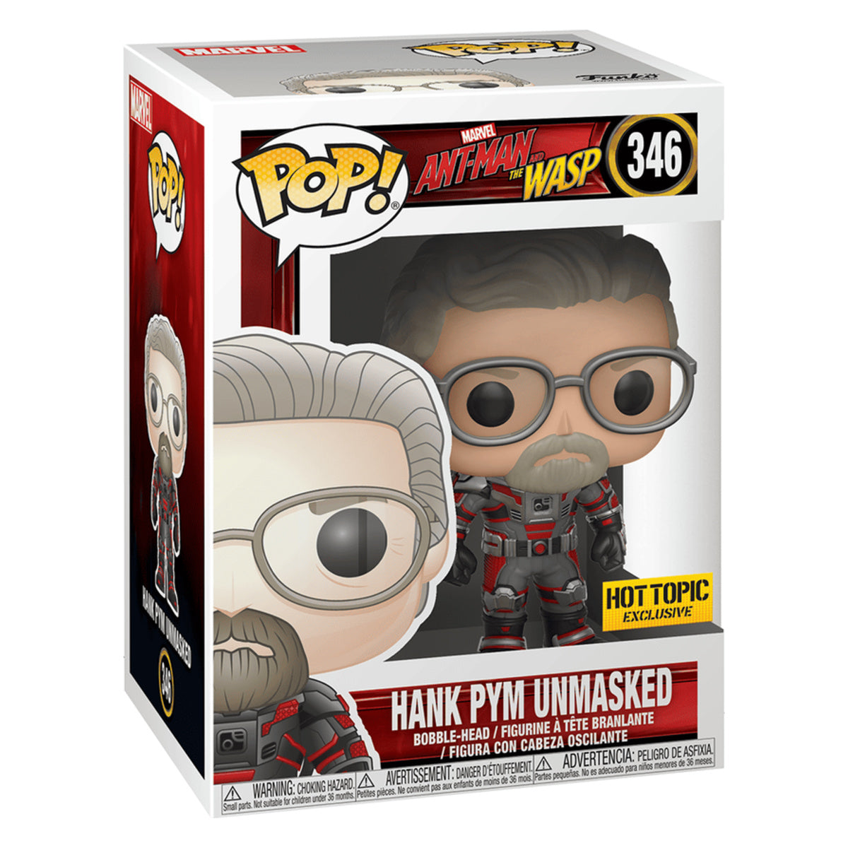 Funko Pop Hank Pym Unmasked #346 boxed