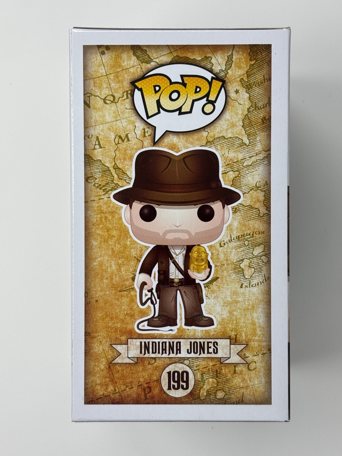 Indiana Jones with Idol #199 actual box illustrated side