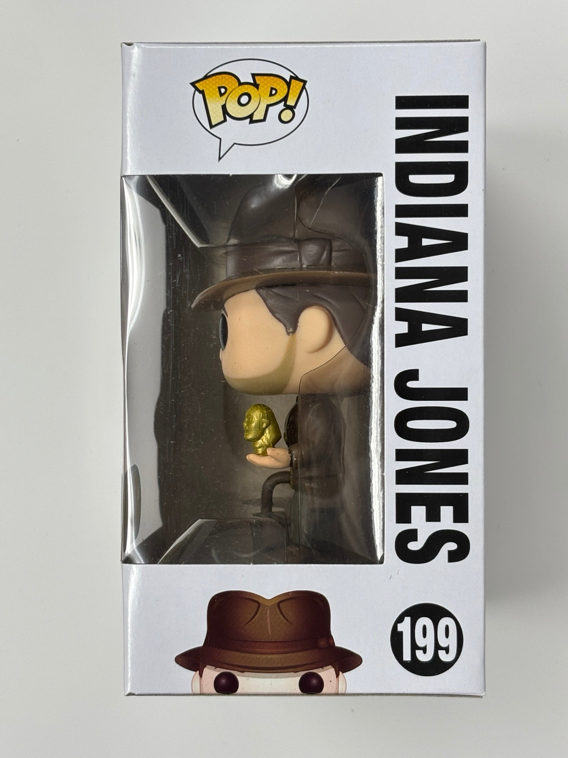 Indiana Jones with Idol #199 actual box window side