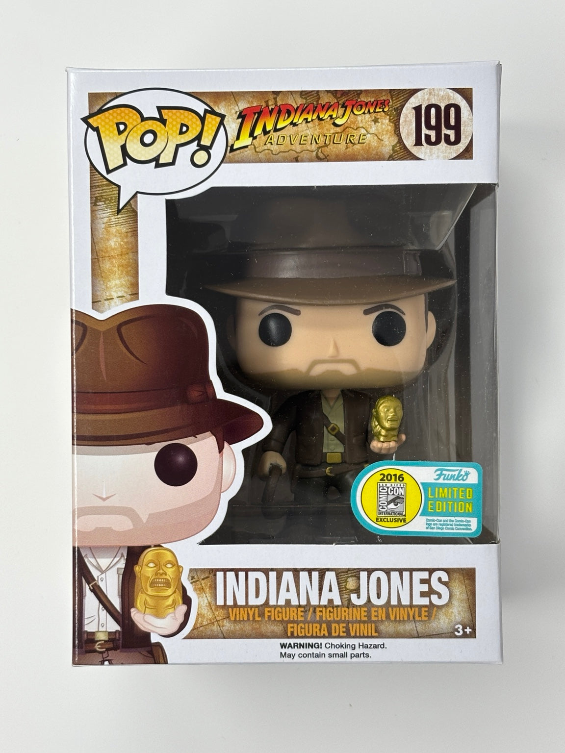 Indiana Jones with Idol #199 SDCC 2016 actual box front