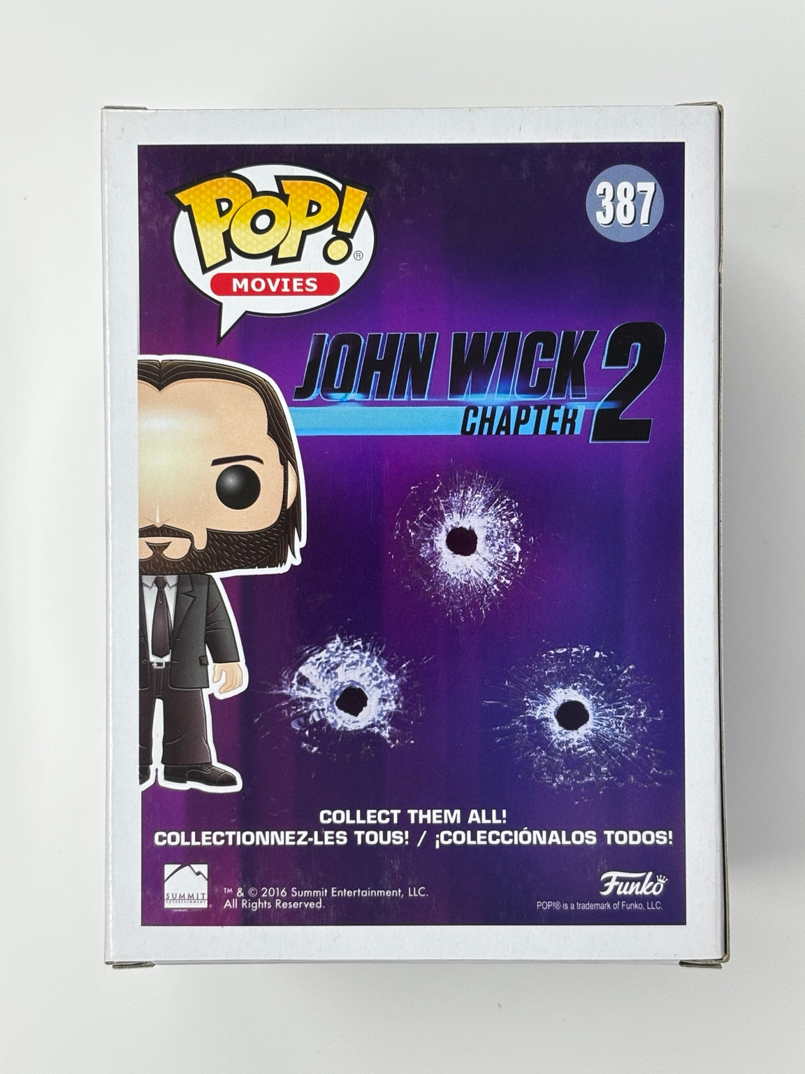John Wick Bloody Chase #387 actual item – back of box
