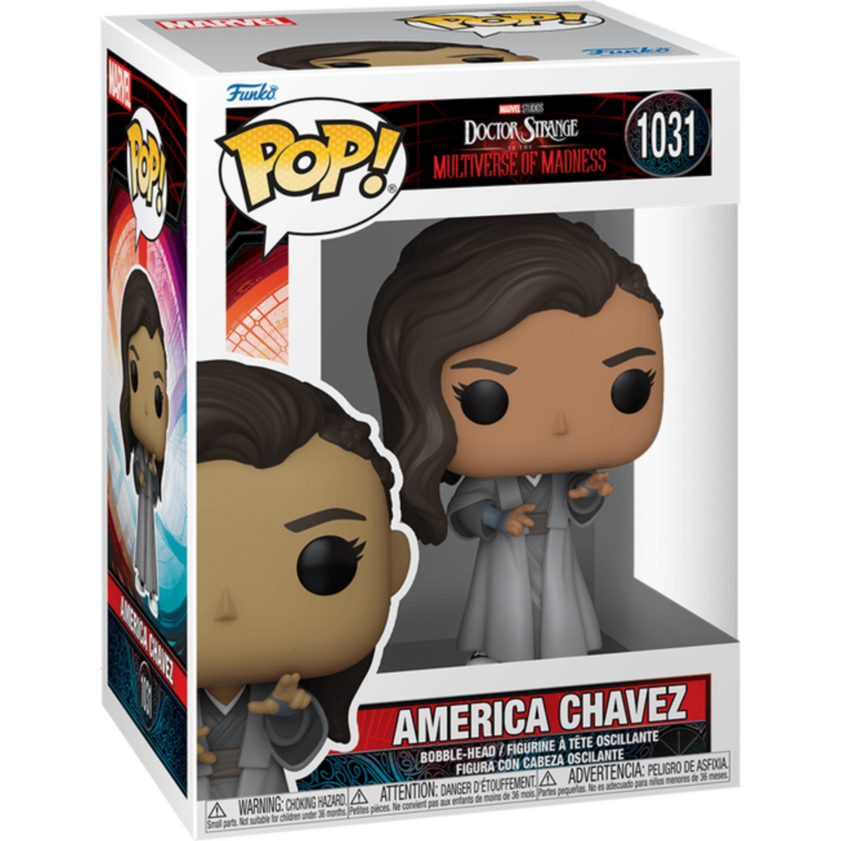 Funko Pop America Chavez in Cloak #1031 boxed