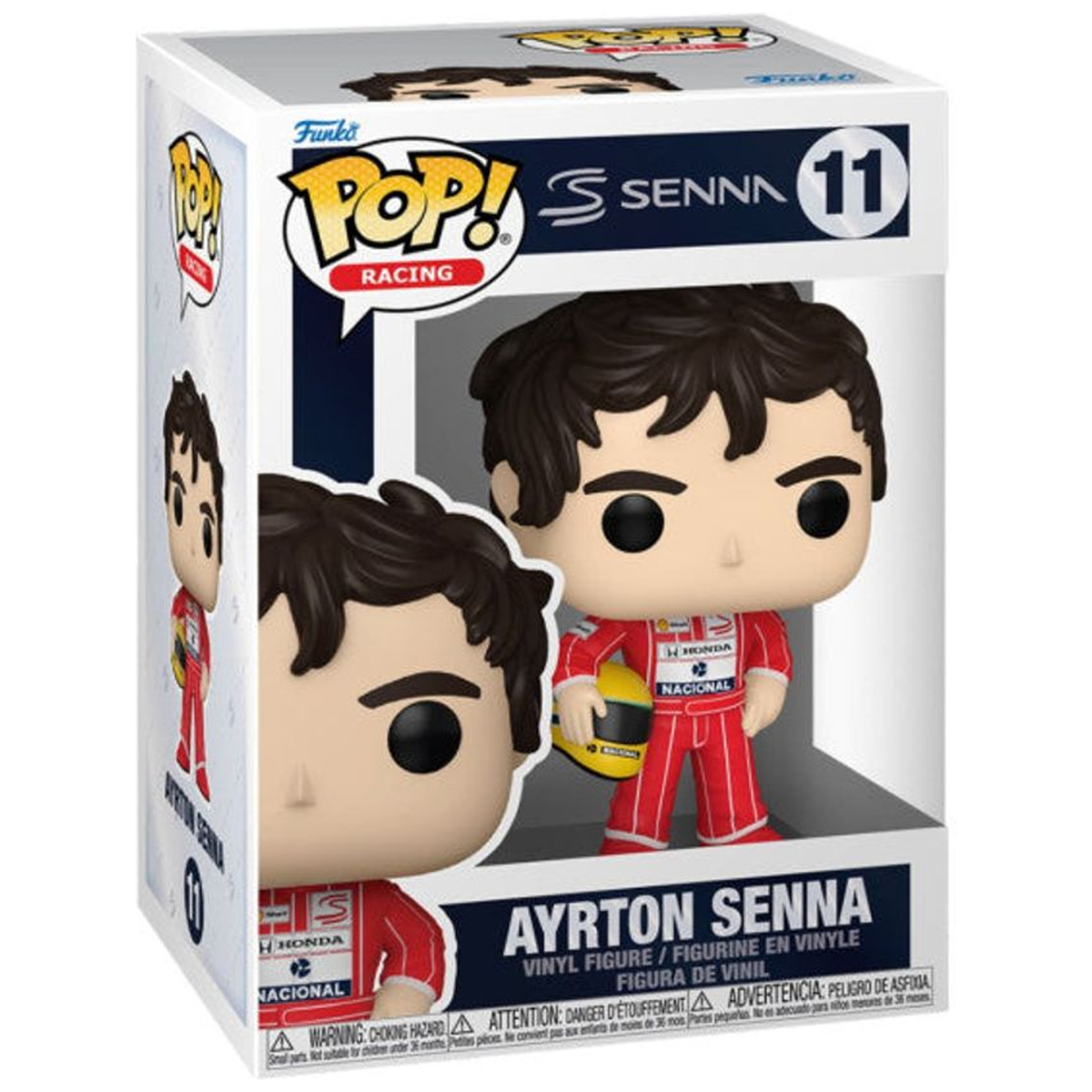 Funko Pop Ayrton Senna McLaren Racing Suit #11 boxed