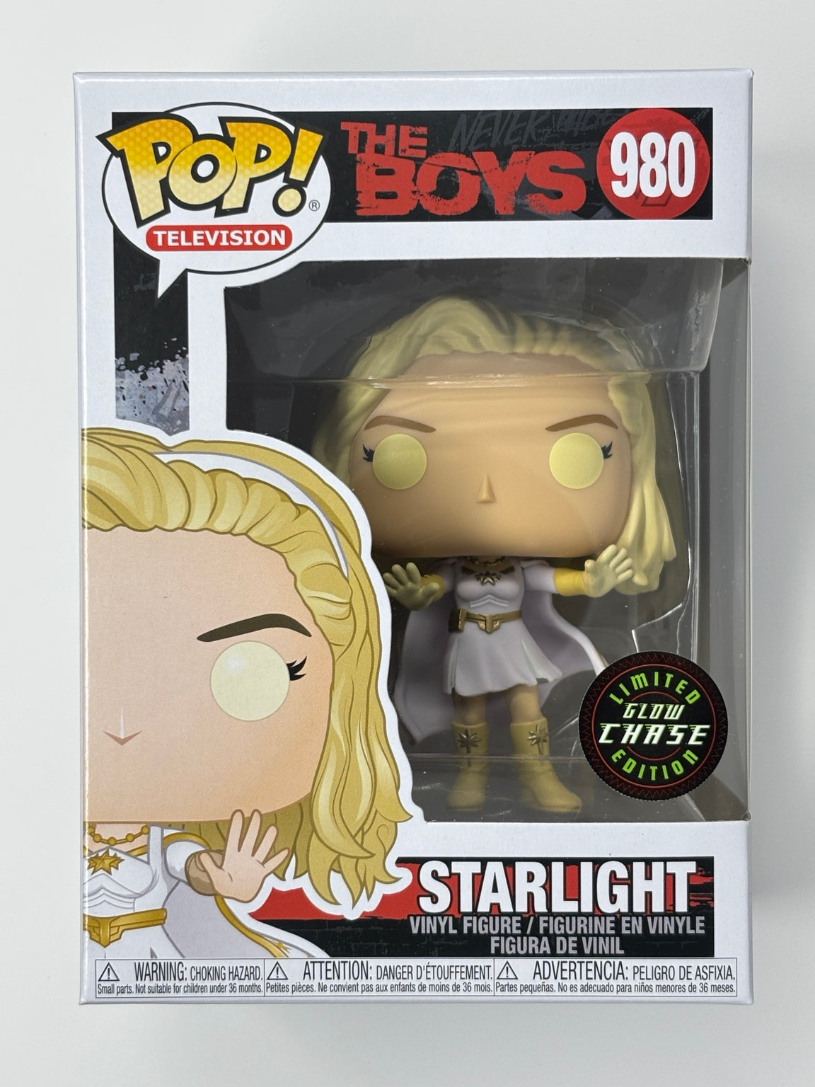 Funko Pop Starlight #980 The Boys Chase front of boxed figure