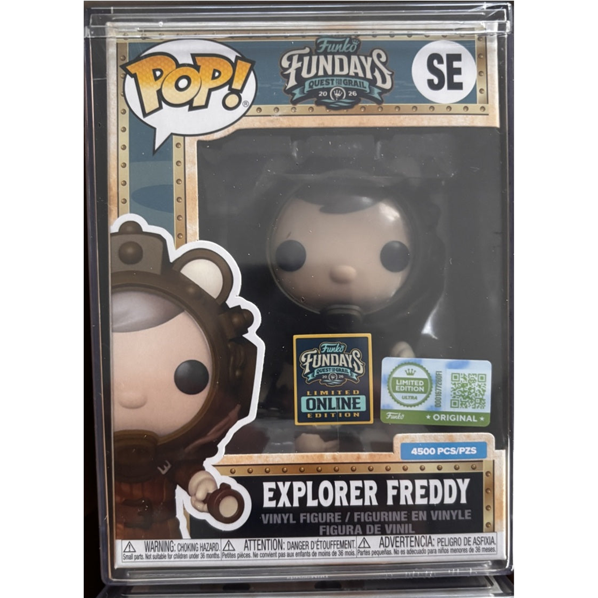 Funko Pop Explorer Freddy Fundays 2026 boxed in hard stack