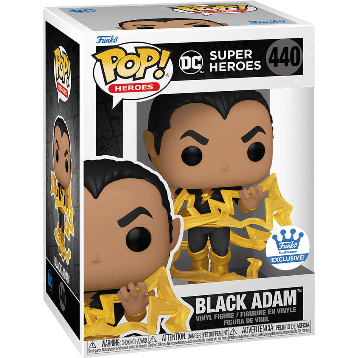Funko Pop Black Adam Classic Funko.com Exclusive #440 boxed