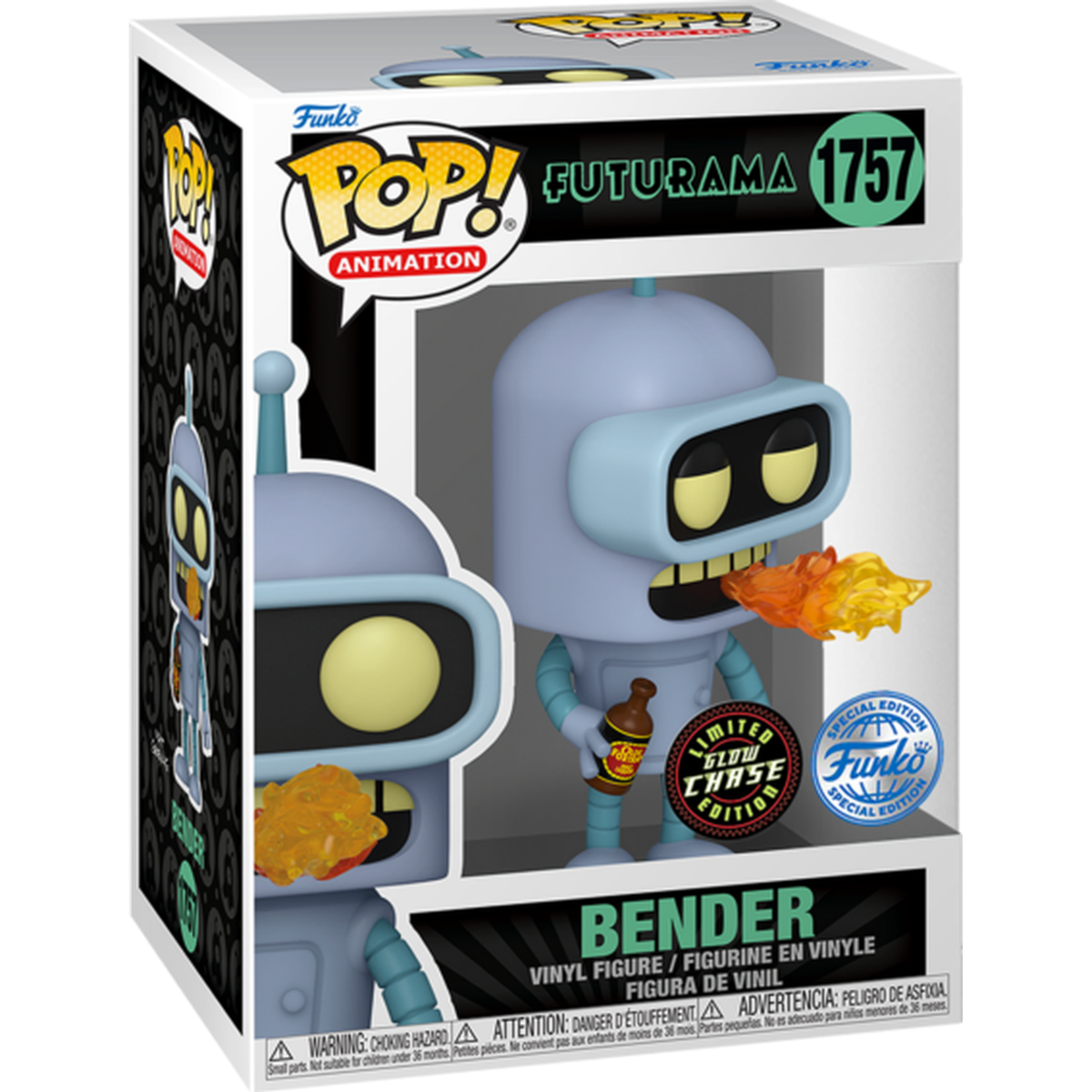 Bender Glow Chase #1757 – boxed stock render, Special Edition
