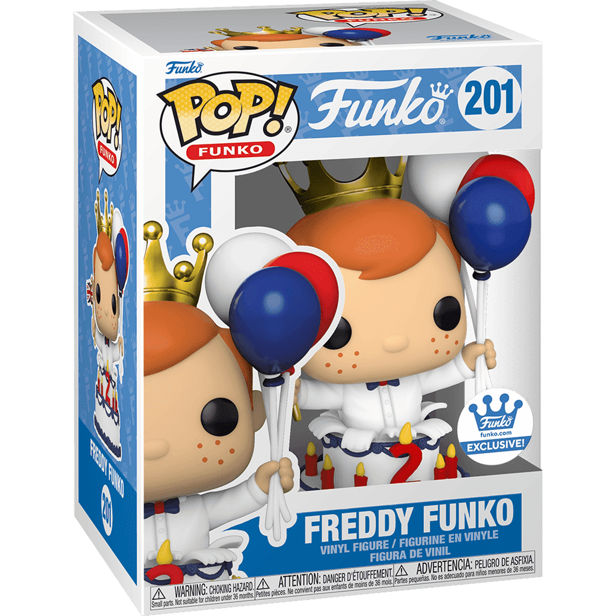 Funko Pop Freddy Funko with Union Jack #201 boxed