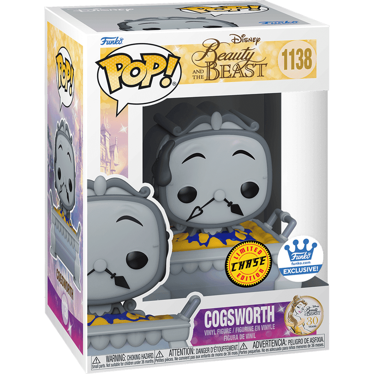 Funko Pop Cogsworth Burnt Cobbler Chase #1138 boxed