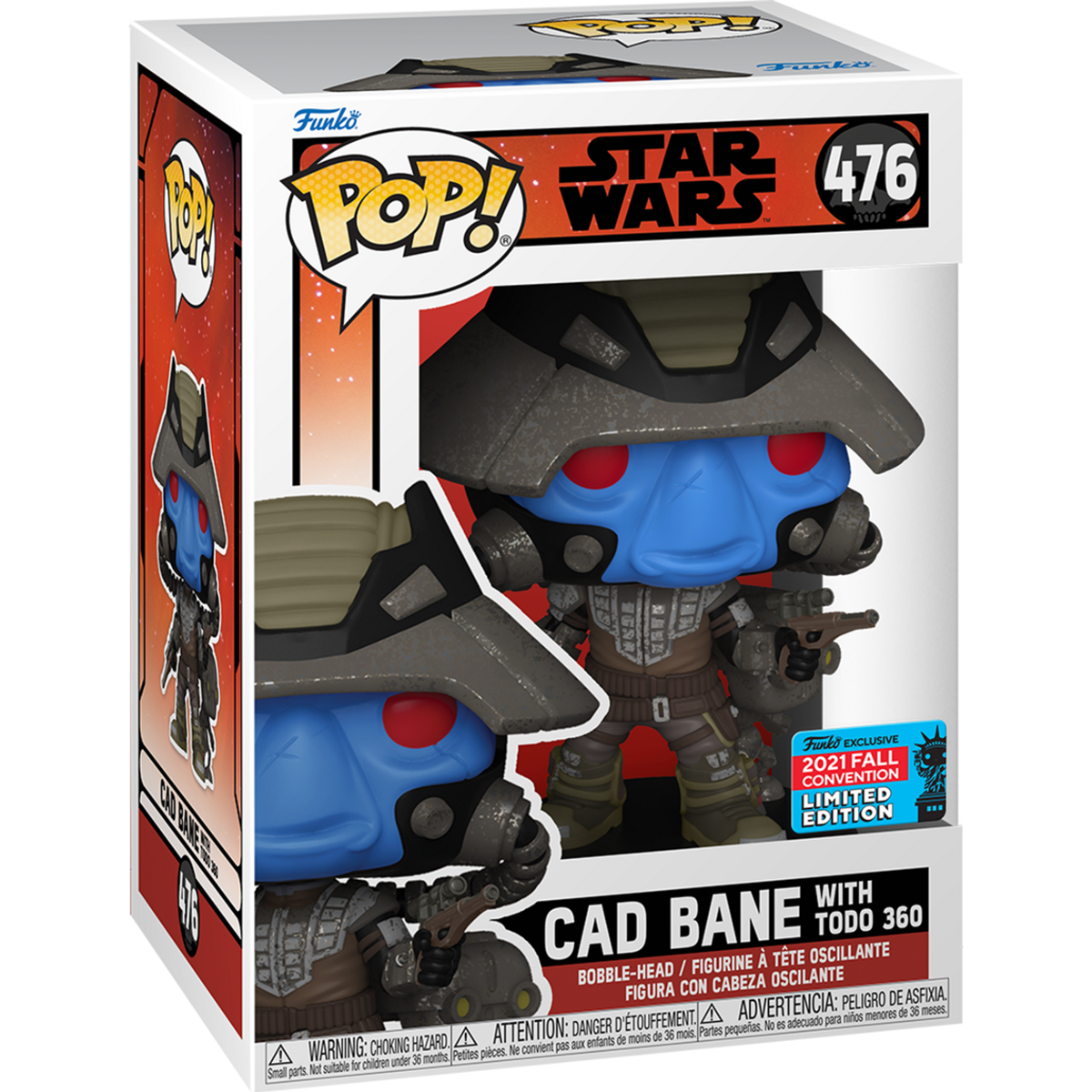 Funko Pop Cad Bane with Todo 360 #476 boxed