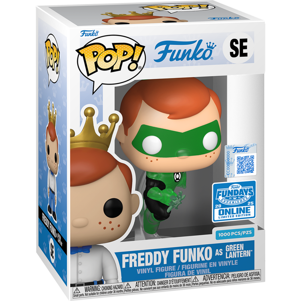 Funko Pop Freddy Funko as Green Lantern Translucent #SE boxed
