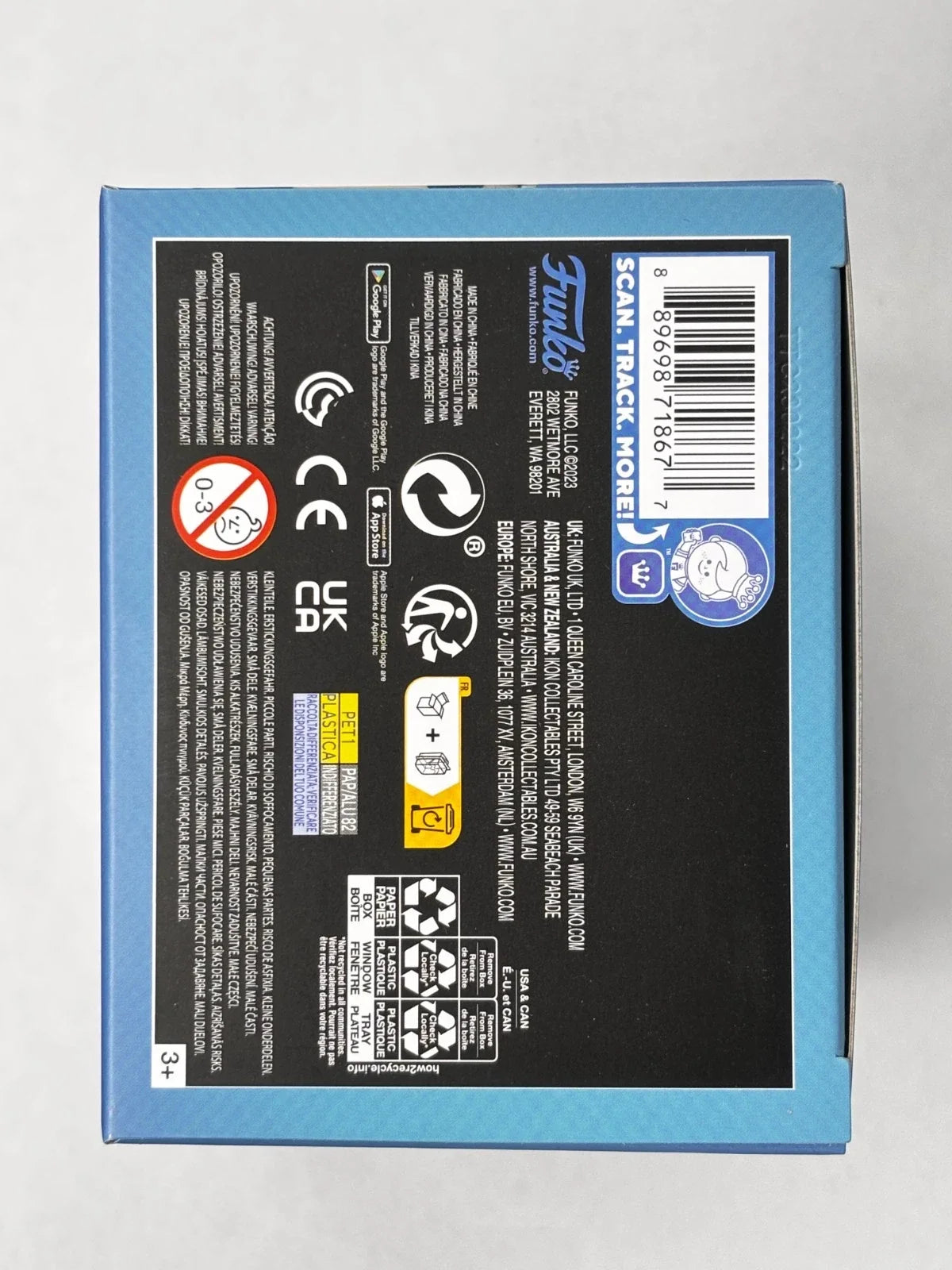 Funko Pop Trinity #113 barcode rear photo