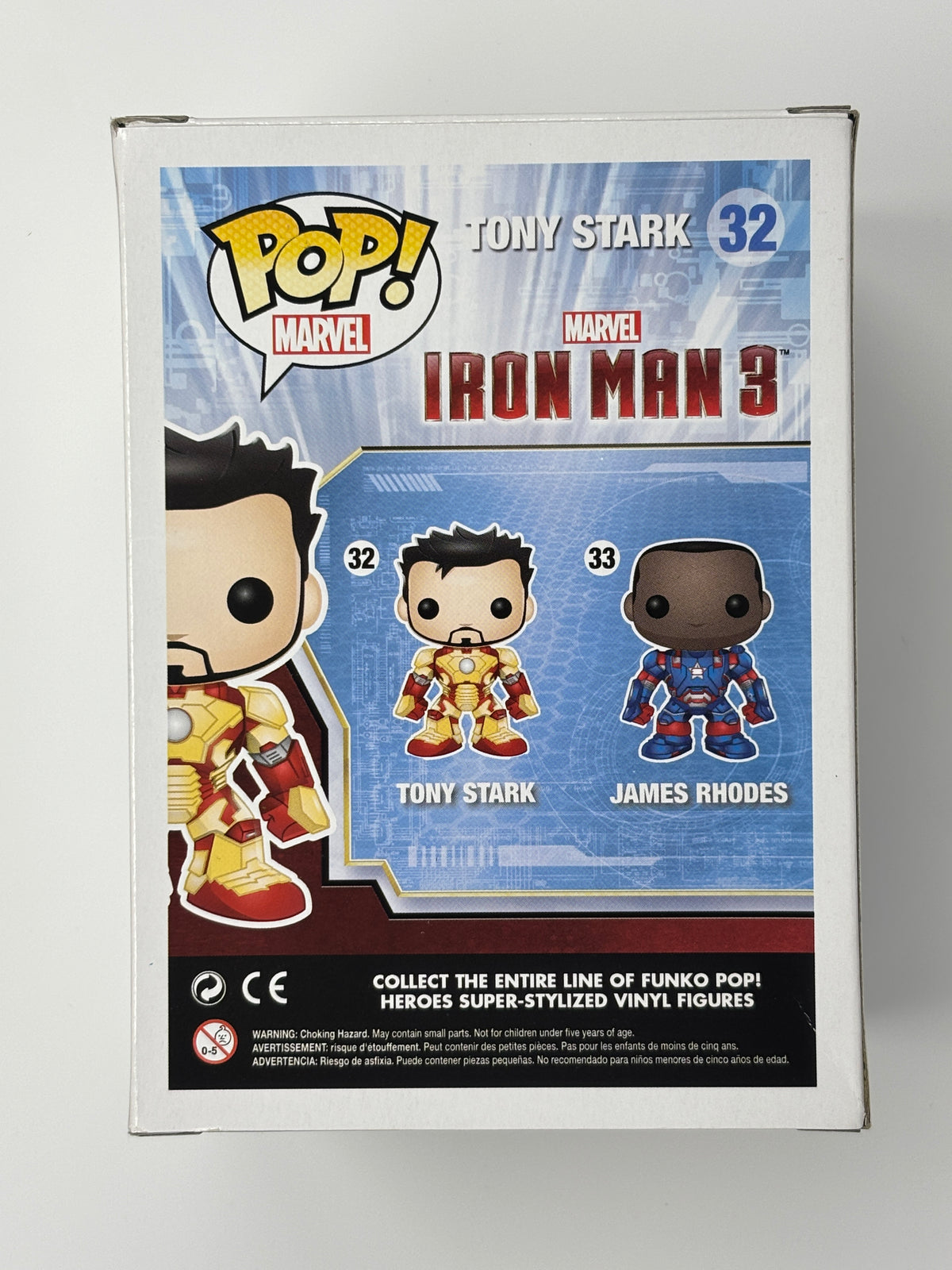 Funko Pop Tony Stark (Unmasked) #32 – Iron Man 3 w/ Hard Stack