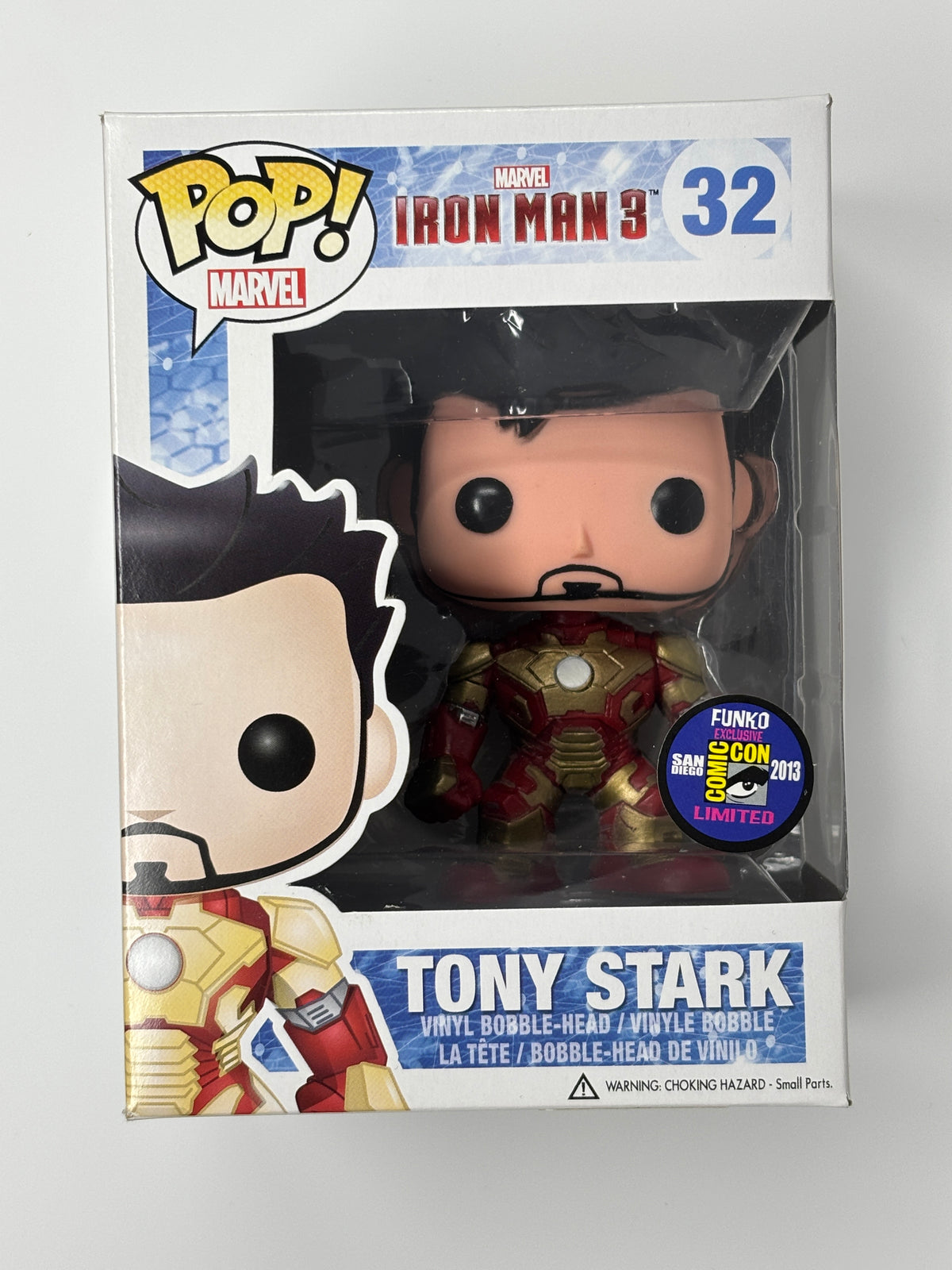 Funko Pop Tony Stark (Unmasked) #32 – Iron Man 3 w/ Hard Stack