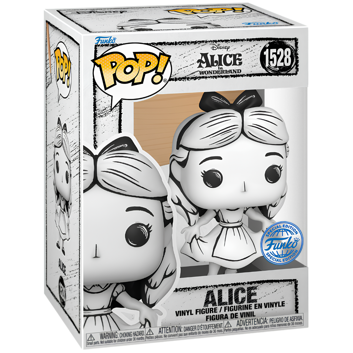 Funko Pop Alice in Wonderland #1528 – Alice in Wonderland – Sketched w/ Protector