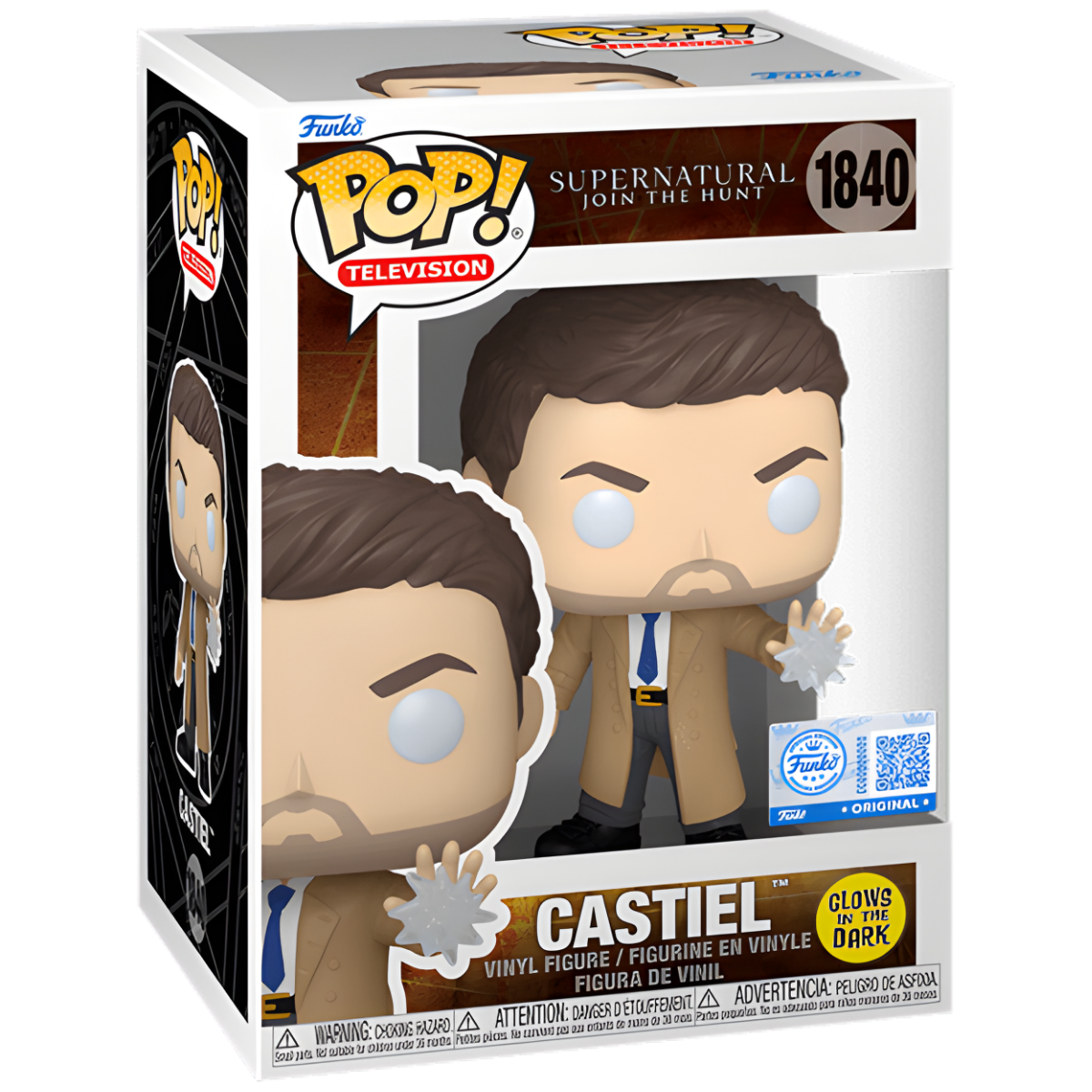 Funko Pop Castiel #1840 – Supernatural w/ Protector