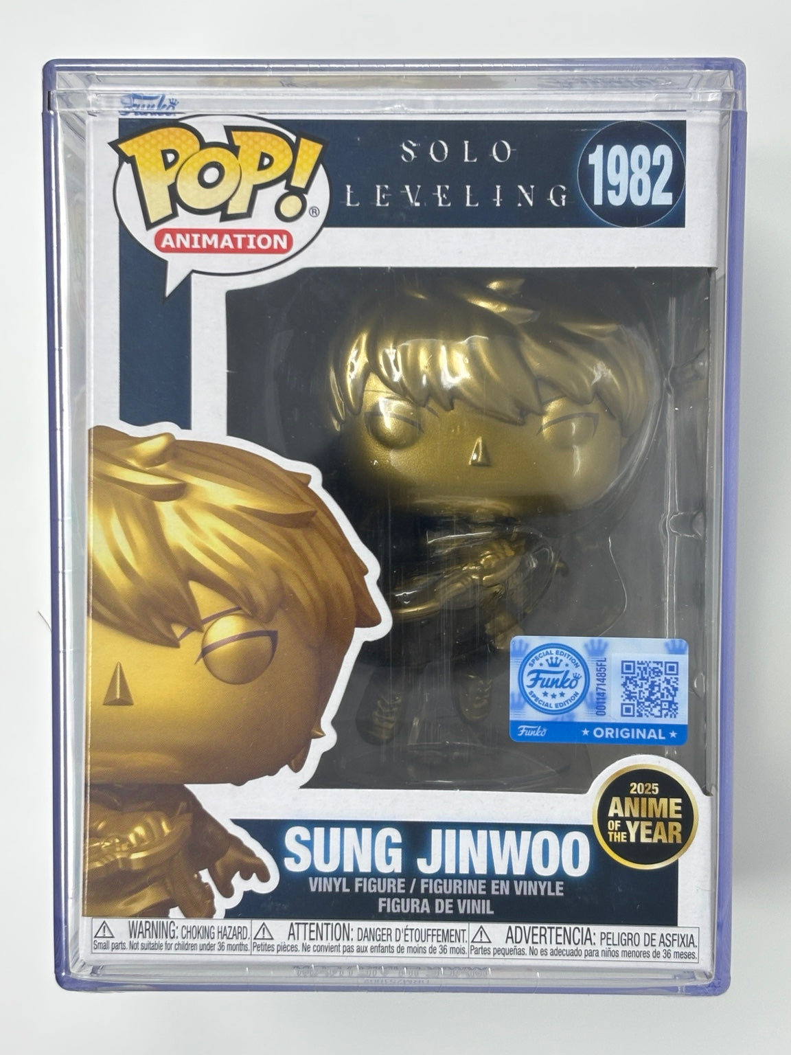 Sung Jinwoo Gold Funko Pop #1982 front view – Solo Leveling