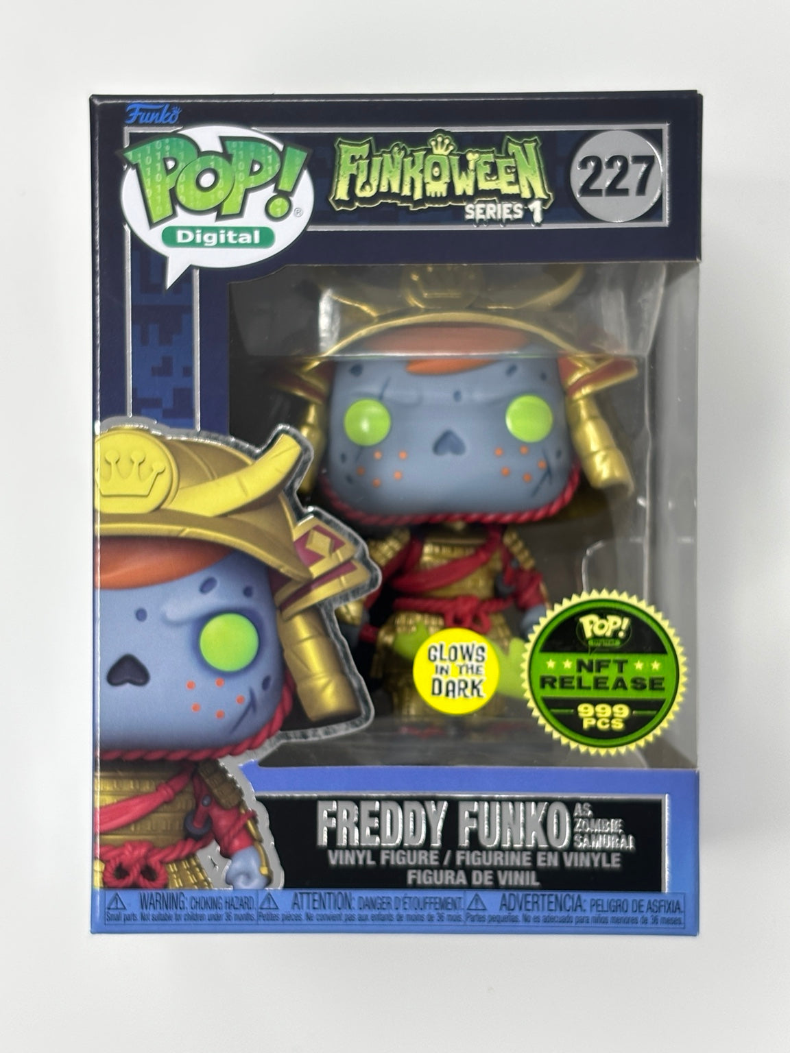 Freddy Funko Zombie Samurai Glow #227 actual box – front