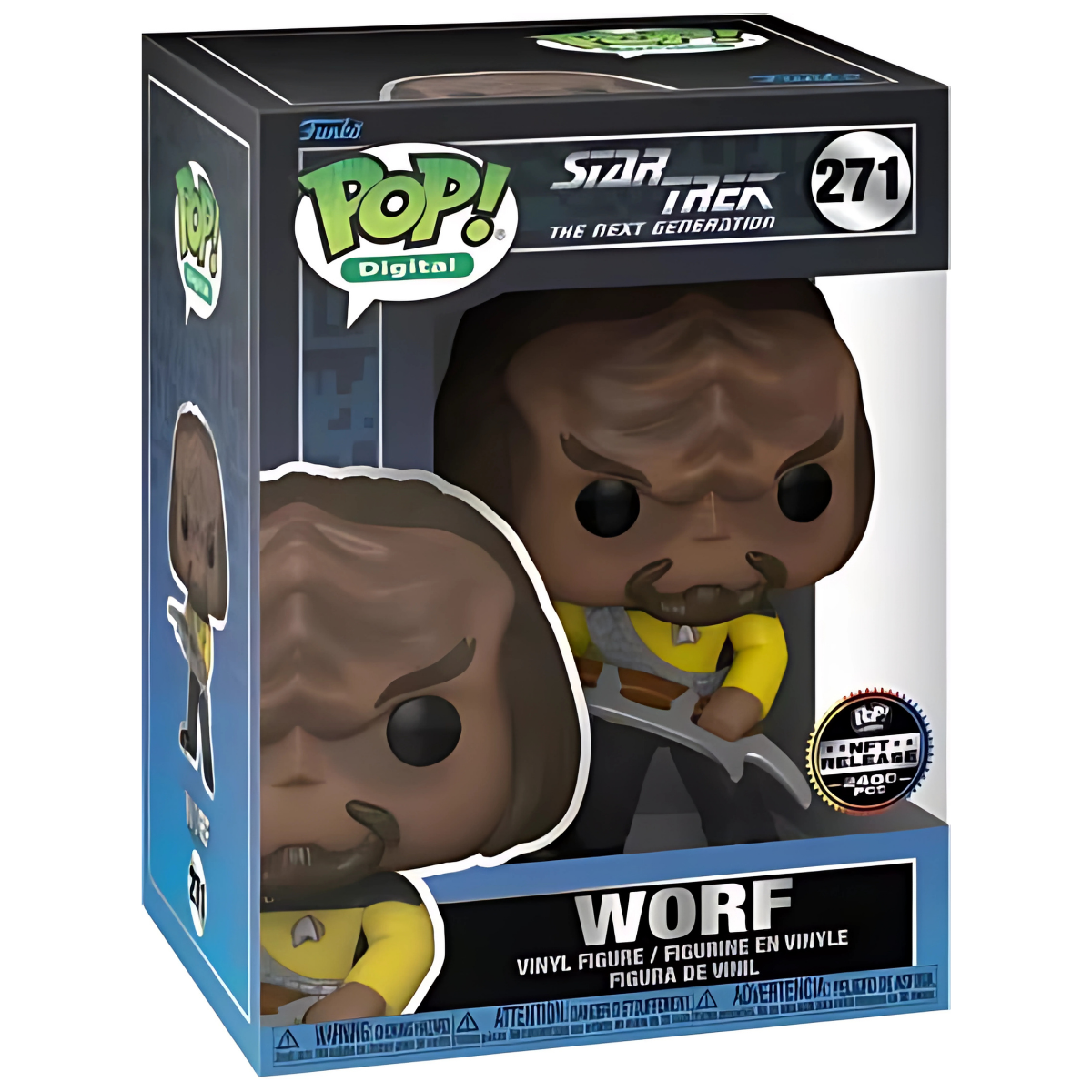 Funko Pop Worf #271 – Star Trek 2400 PCS w/ Protector