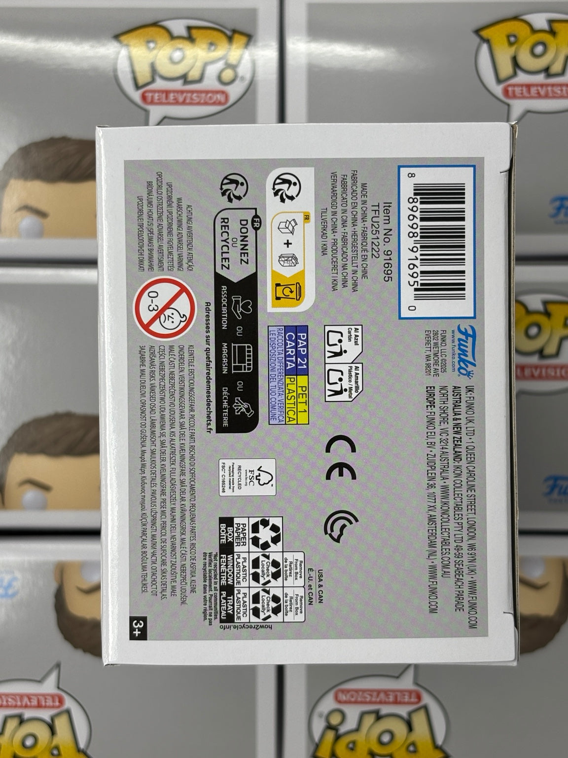 Castiel #1840 Glow in the Dark – bottom of box