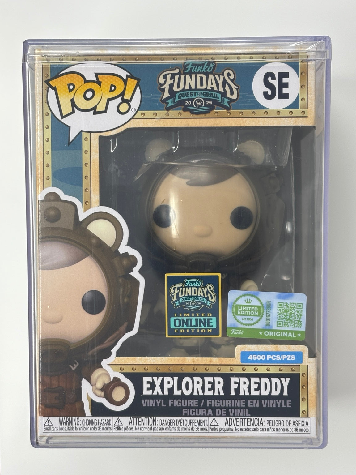 Explorer Freddy Fundays 2026 LE 4500 – front of box in hard stack