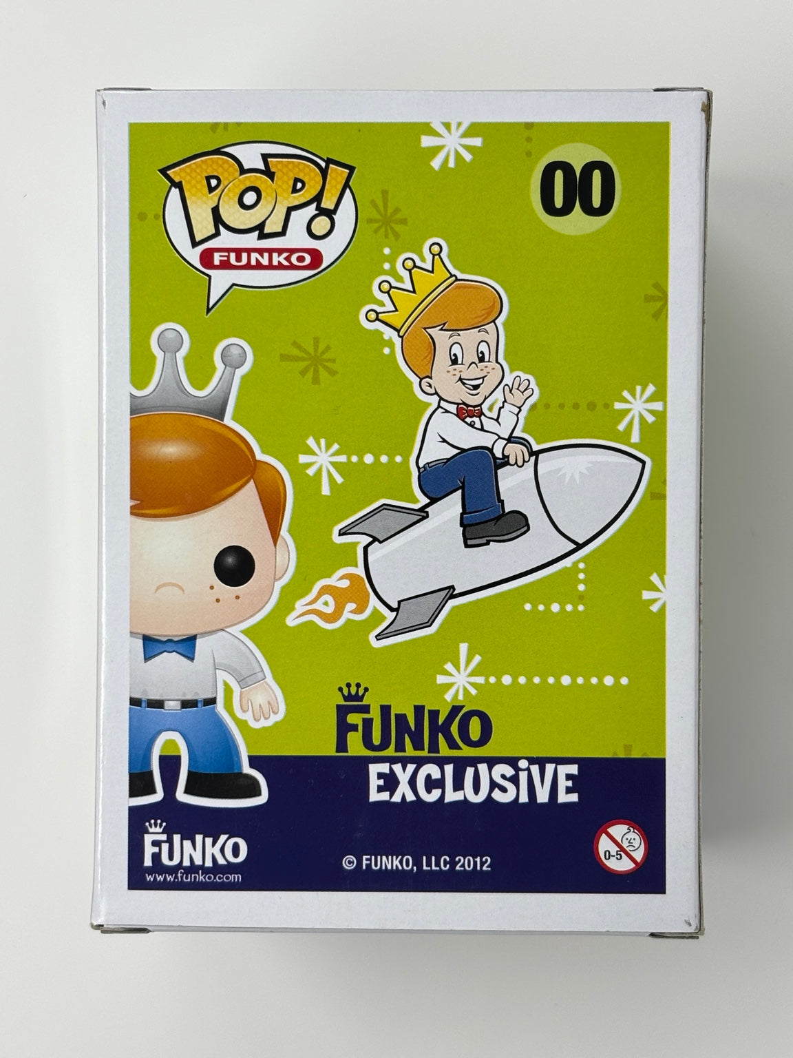 Freddy Funko #00 blue bow tie – actual box back