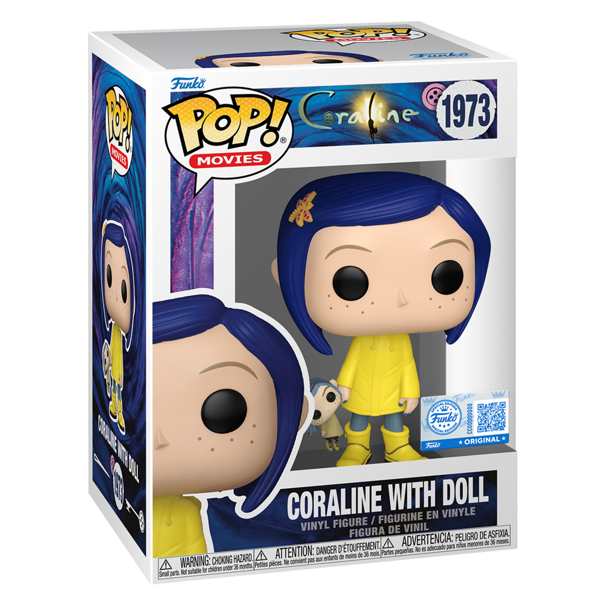 Funko Pop Coraline with Doll #1973 boxed