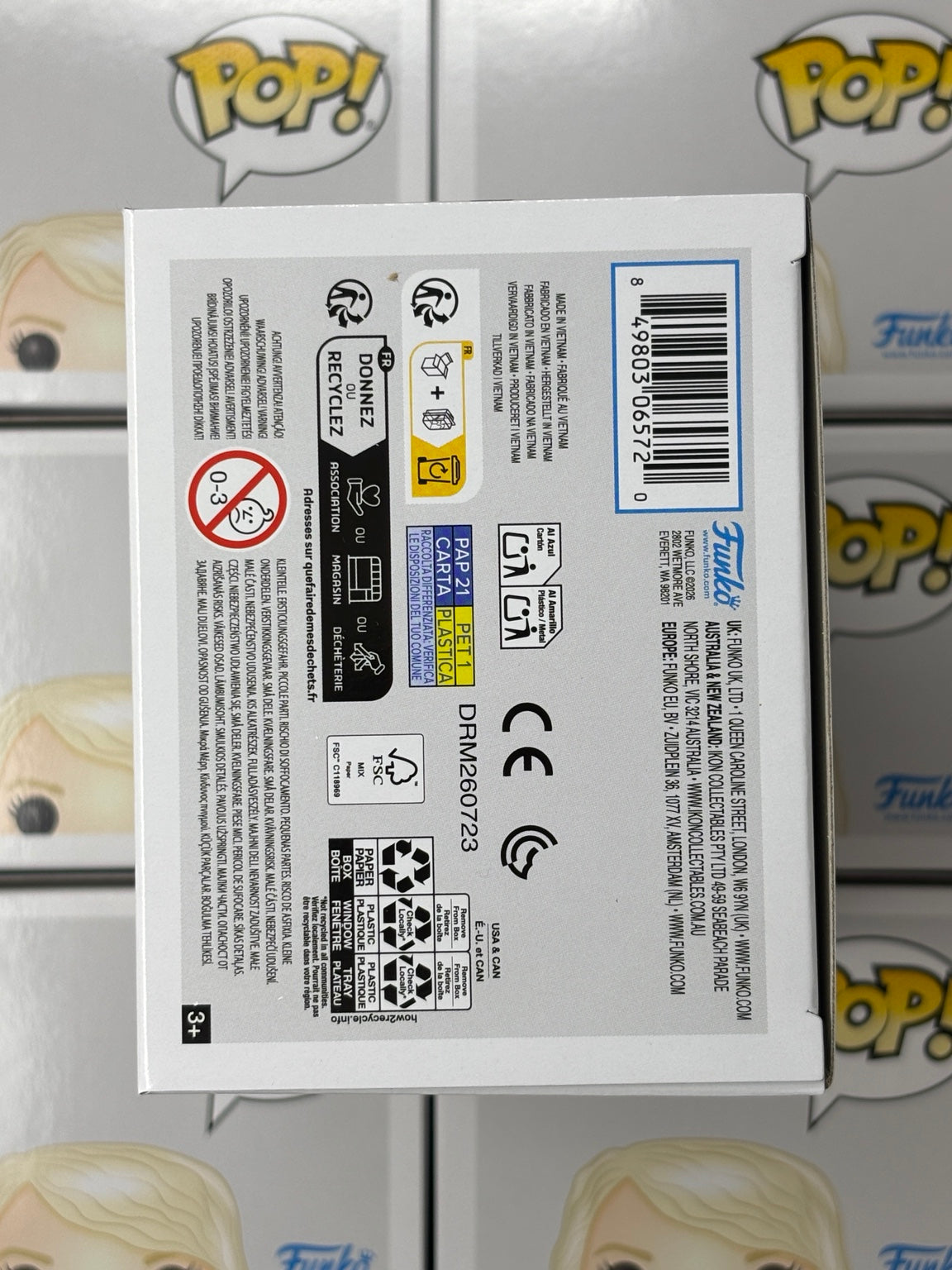 Luna Lovegood #14 Harry Potter Funko Pop – bottom of box showing barcode 849803065720
