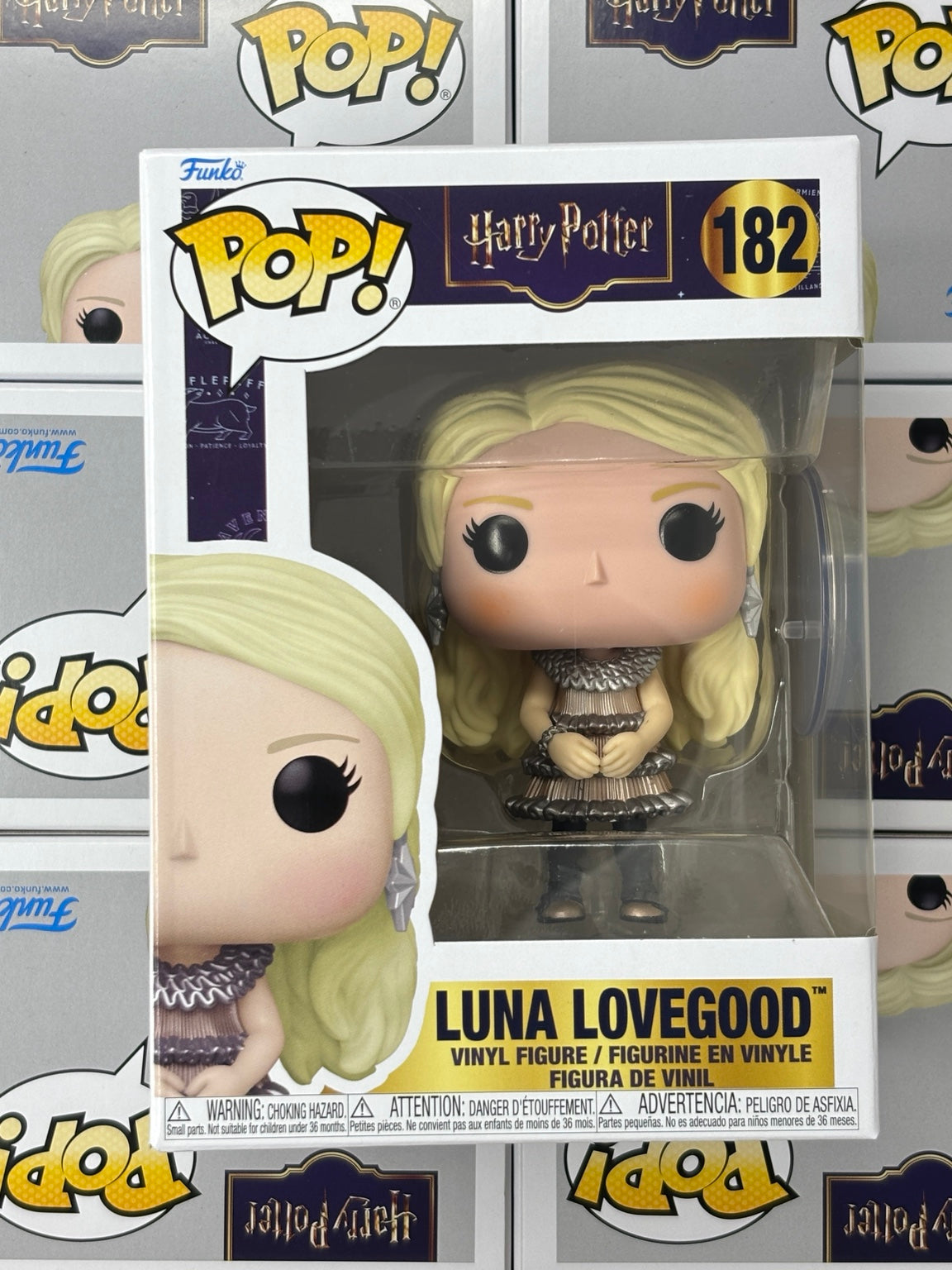 Funko Pop Luna Lovegood Party Dress #182 – Harry Potter – original boxed stock front photo