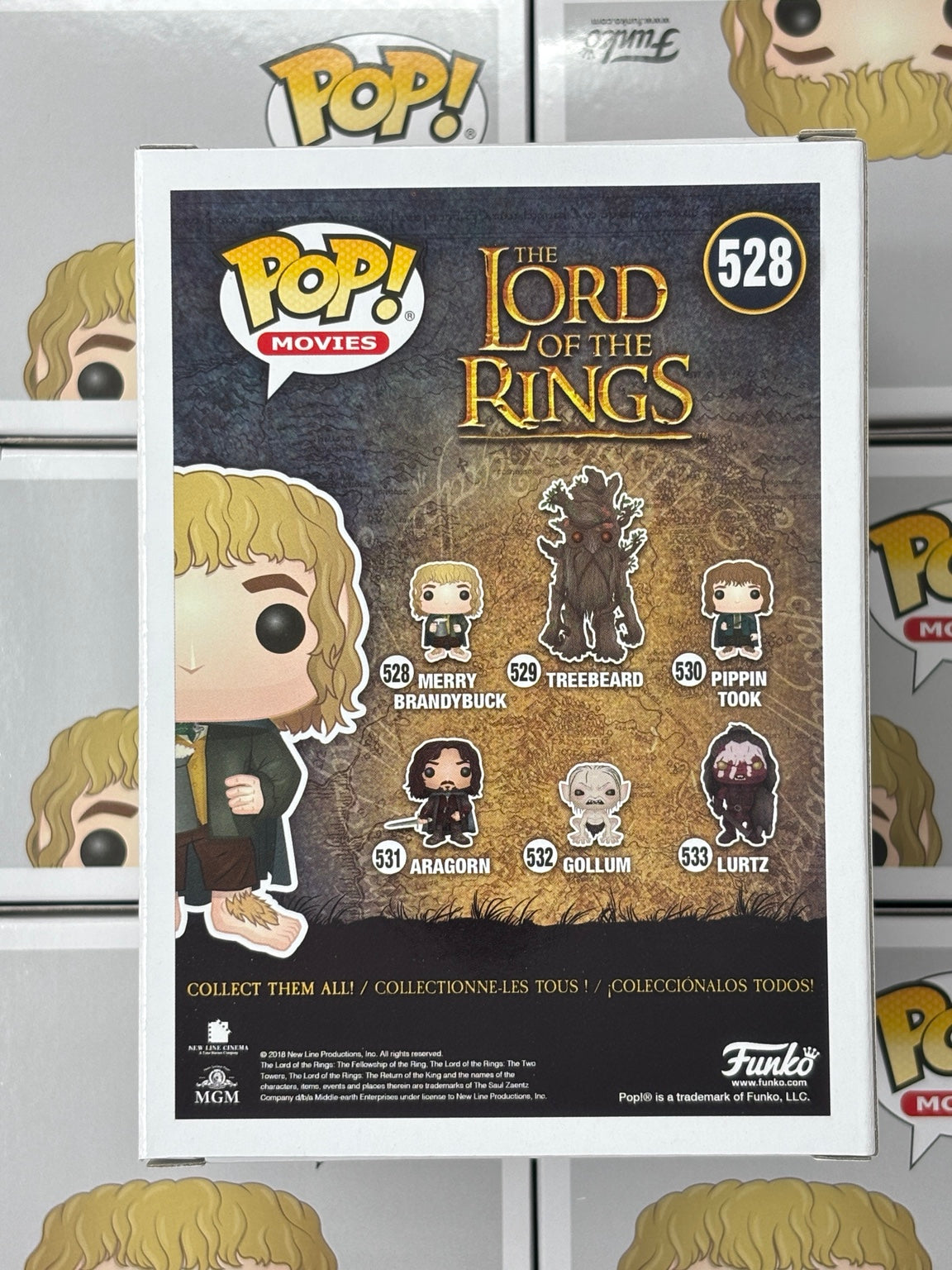 Merry Brandybuck #528 – Rock Box Toys warehouse photo of back of box