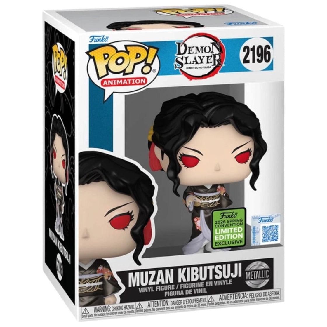 Funko Pop Muzan Kibutsuji metallic #2196 boxed