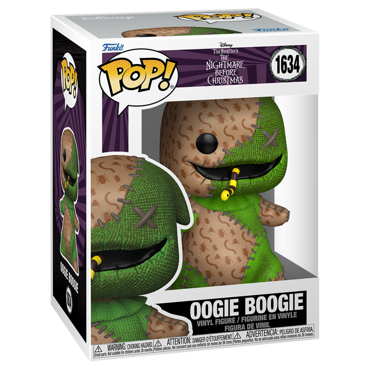 Funko Pop Oogie Boogie Patchwork #1634 boxed – The Nightmare Before Christmas