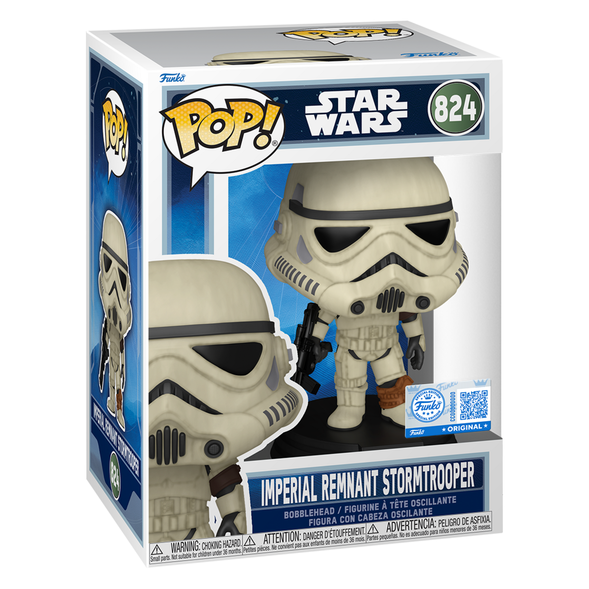 Funko Pop Imperial Remnant Stormtrooper #824 boxed Special Edition figure
