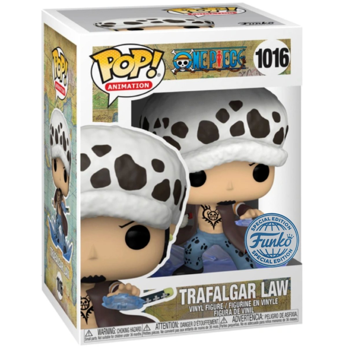 Funko Pop Trafalgar Law Room Attack #1016 Special Edition boxed