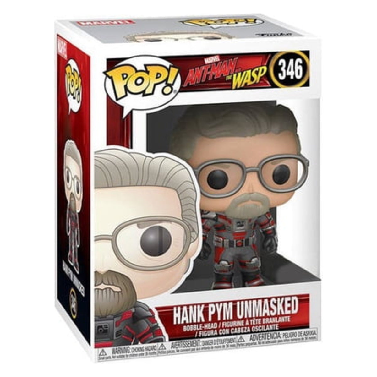Funko Pop Hank Pym Unmasked #346 boxed