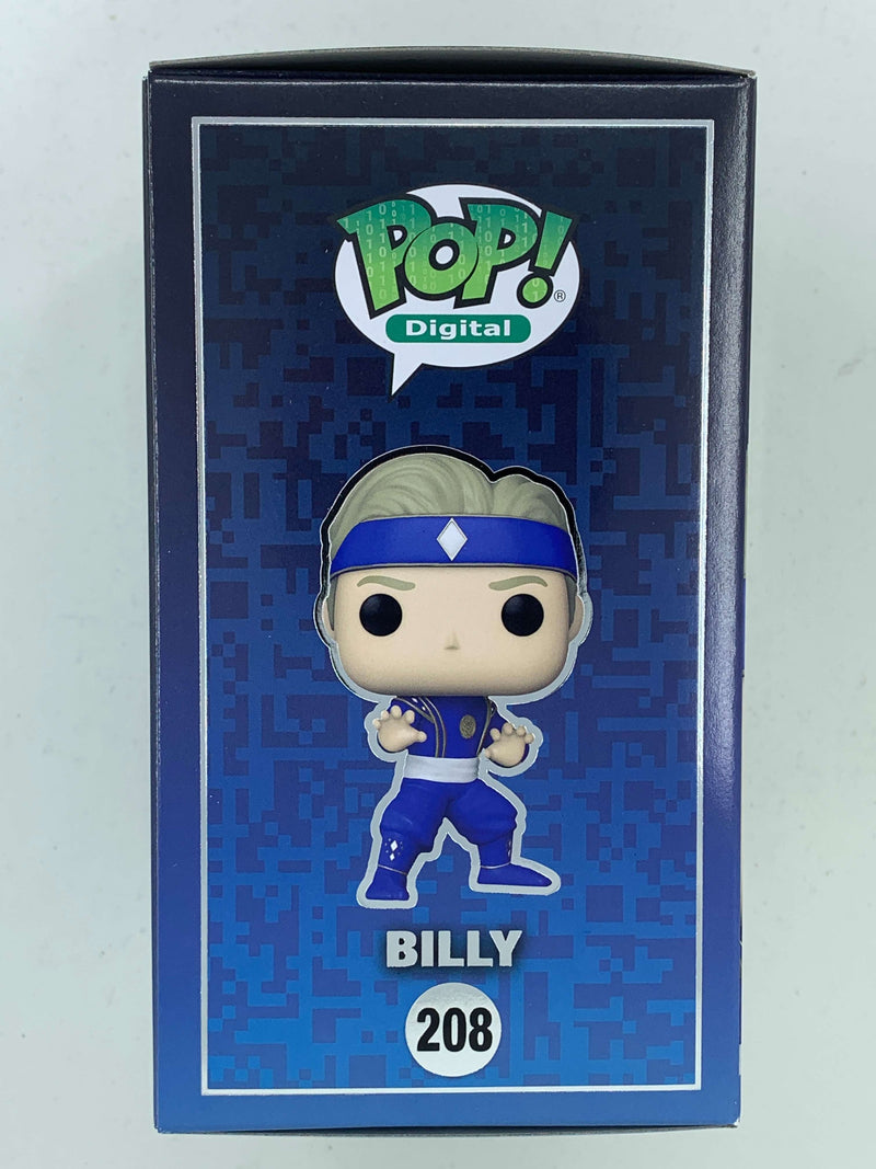 Iconic Blue-Clad Superhero: Billy Blue Power Rangers Digital Funko Pop! 208 LE 1900 Pieces NFT Digital Collectible